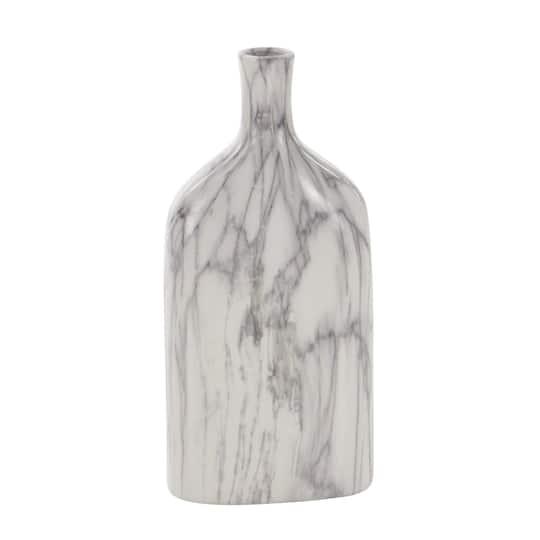 13" Gray Stoneware Contemporary Vase Set